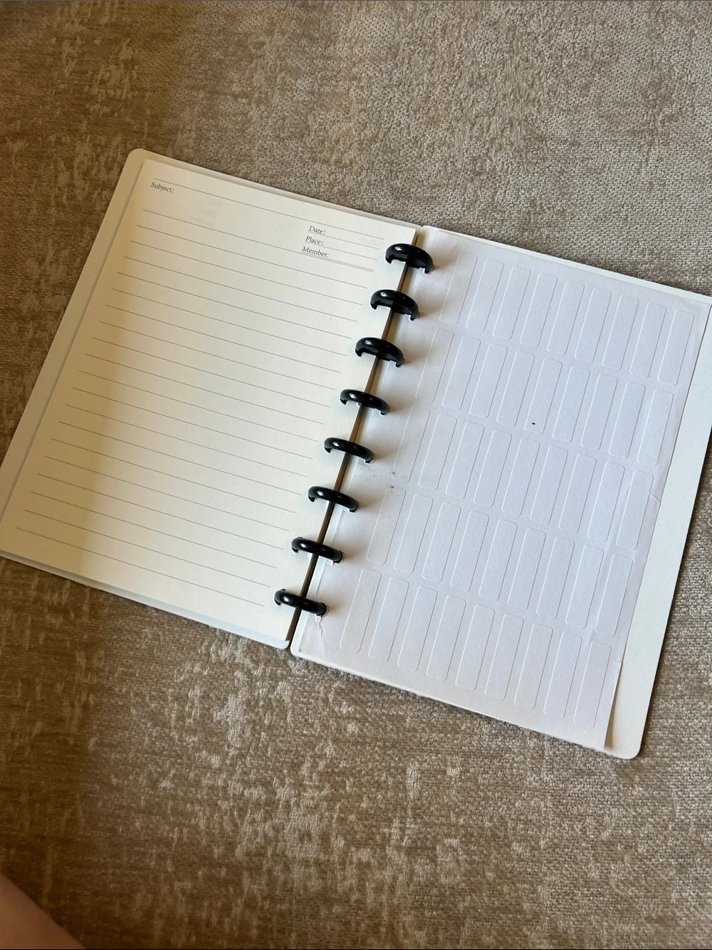 Rose Gold Disc-Bound Notebook